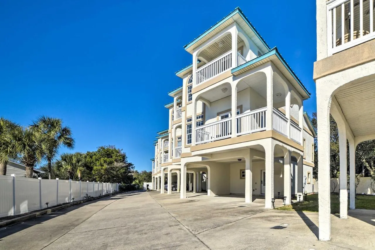 Sunny Pcb Home With Balcony Steps To The Beach! Panama City Beach