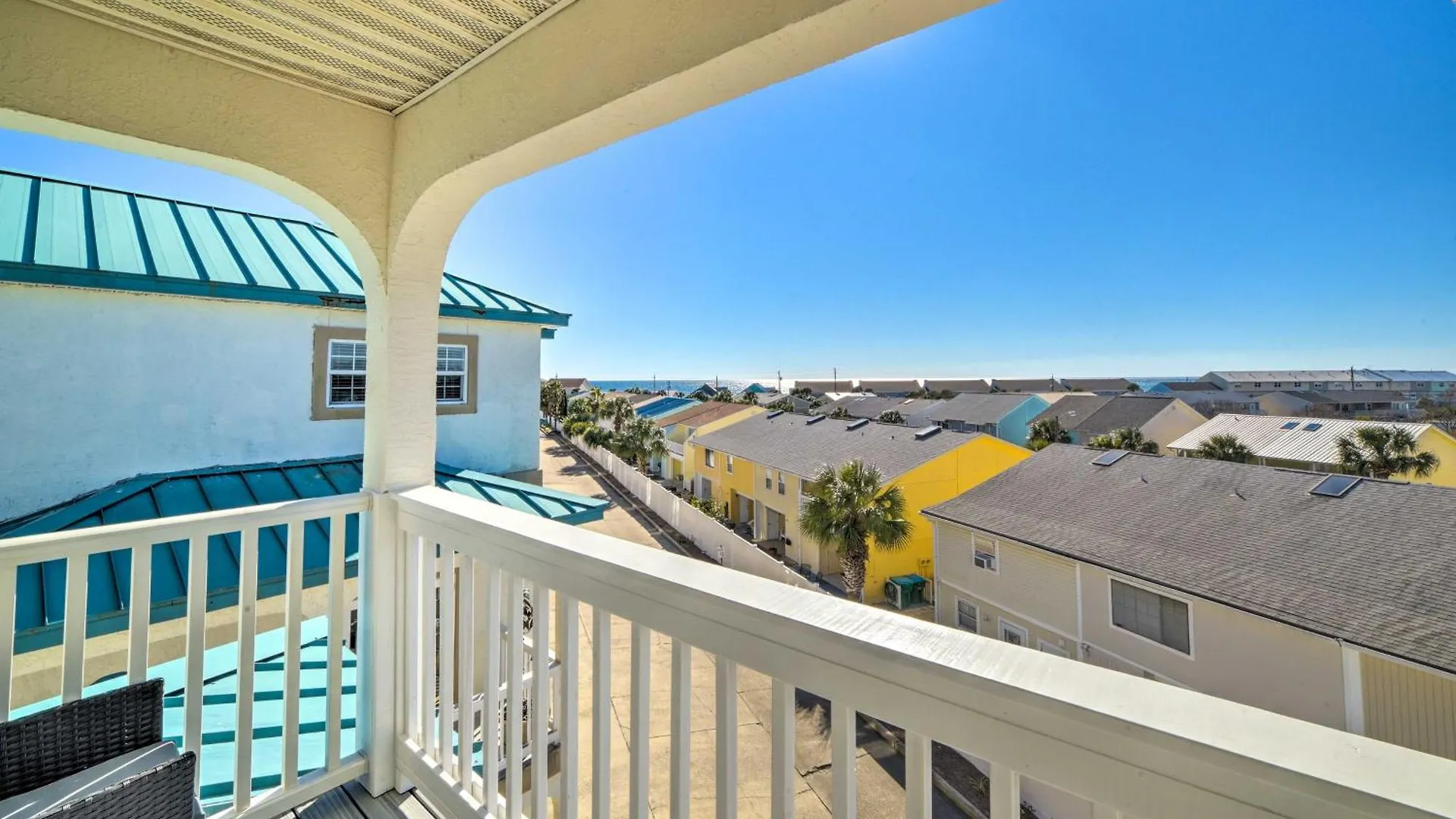 Sunny Pcb Home With Balcony Steps To The Beach! Panama City Beach Holiday home